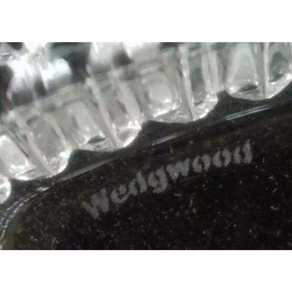 Vintage Wedgewood Lead Crystal Heart Trinket Box West Germany Signed 4.5" - Picture 5 of 5